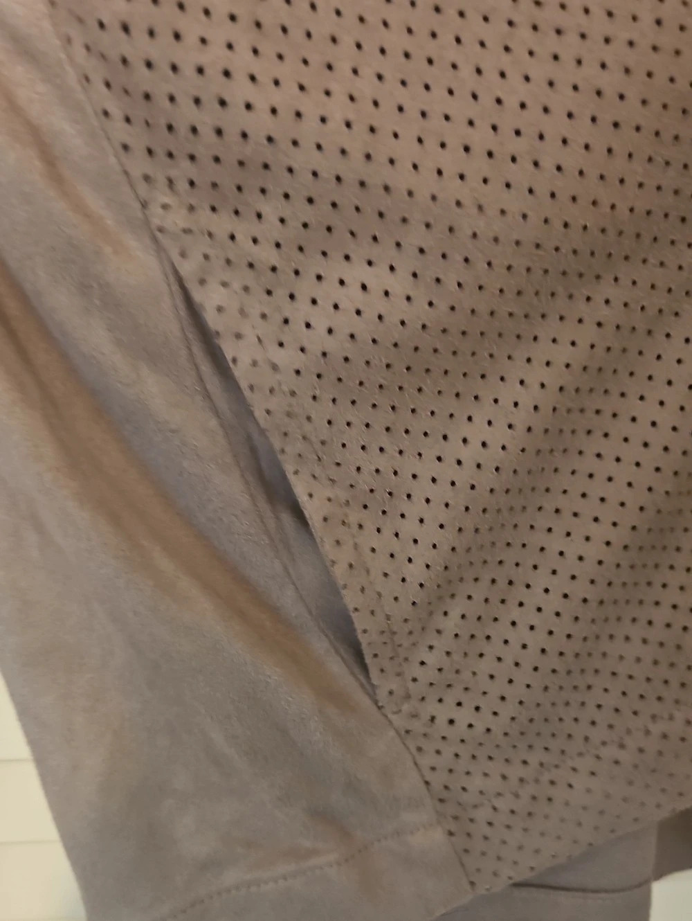 Chico's Brown Perforated Jacket Size 2 - Picture 4 of 4